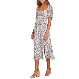 Lost and wander garden party midi dress